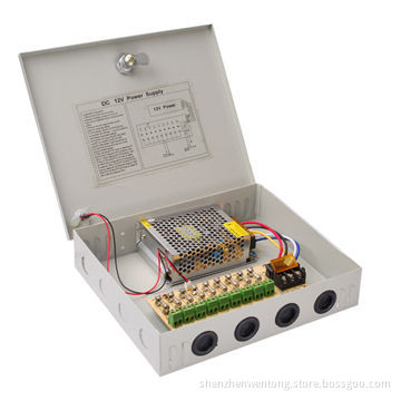 Power Supply, Metal Case, for CCTV Security Devices, Long-term Mode, Auto-recovery